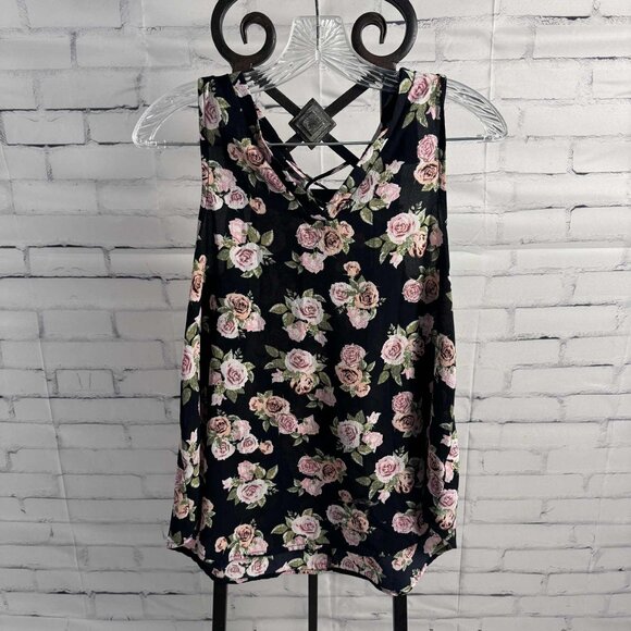 Grayson Threads Floral Sleeveless Tank Top – Size Small - Picture 1 of 8